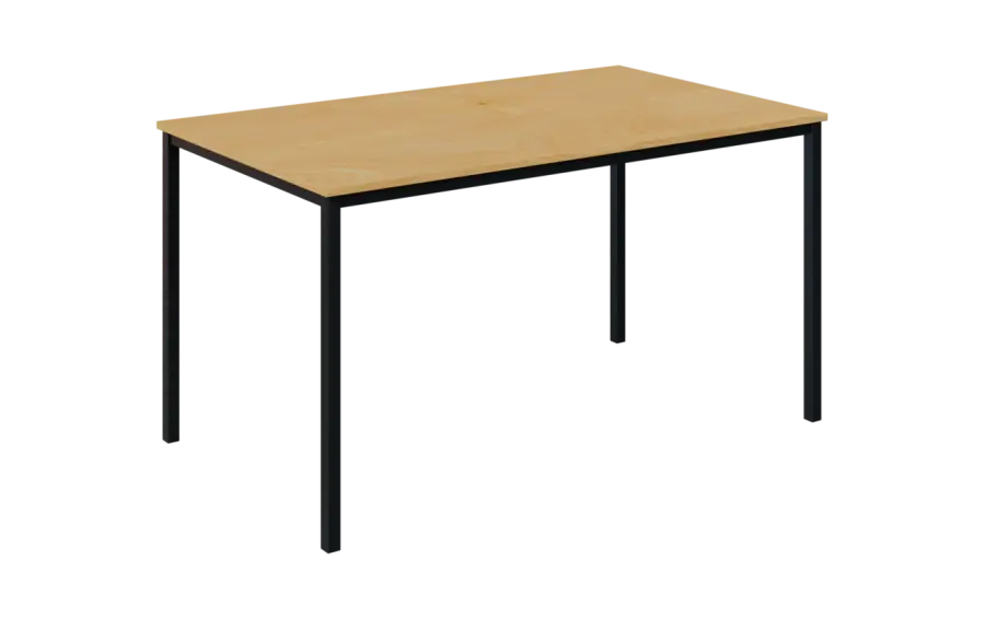 JPT 140 Jídelní stůl 1394 x 800 mm, deska javor horský / podnož černá